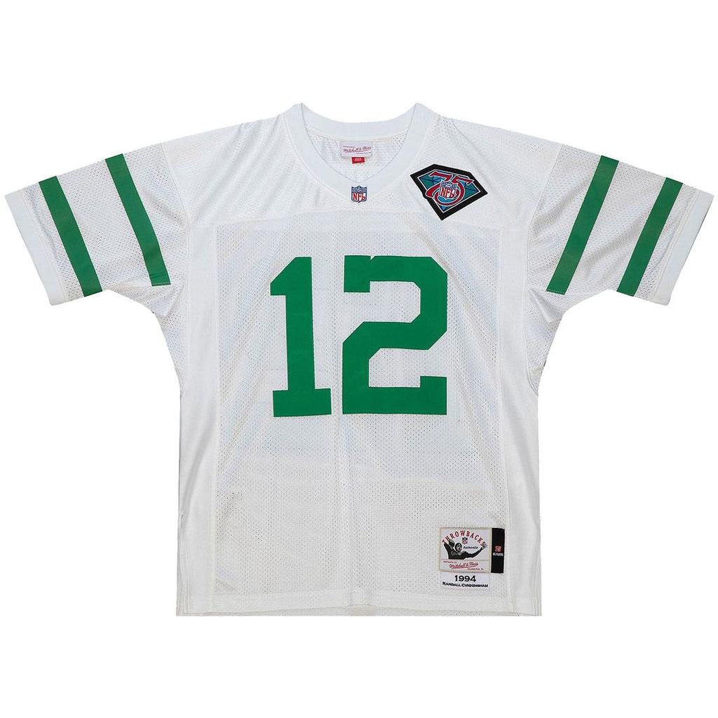 Men's Philadelphia Eagles 1992 Randall Cunningham Green Authentic Throwback Retired Player Jersey