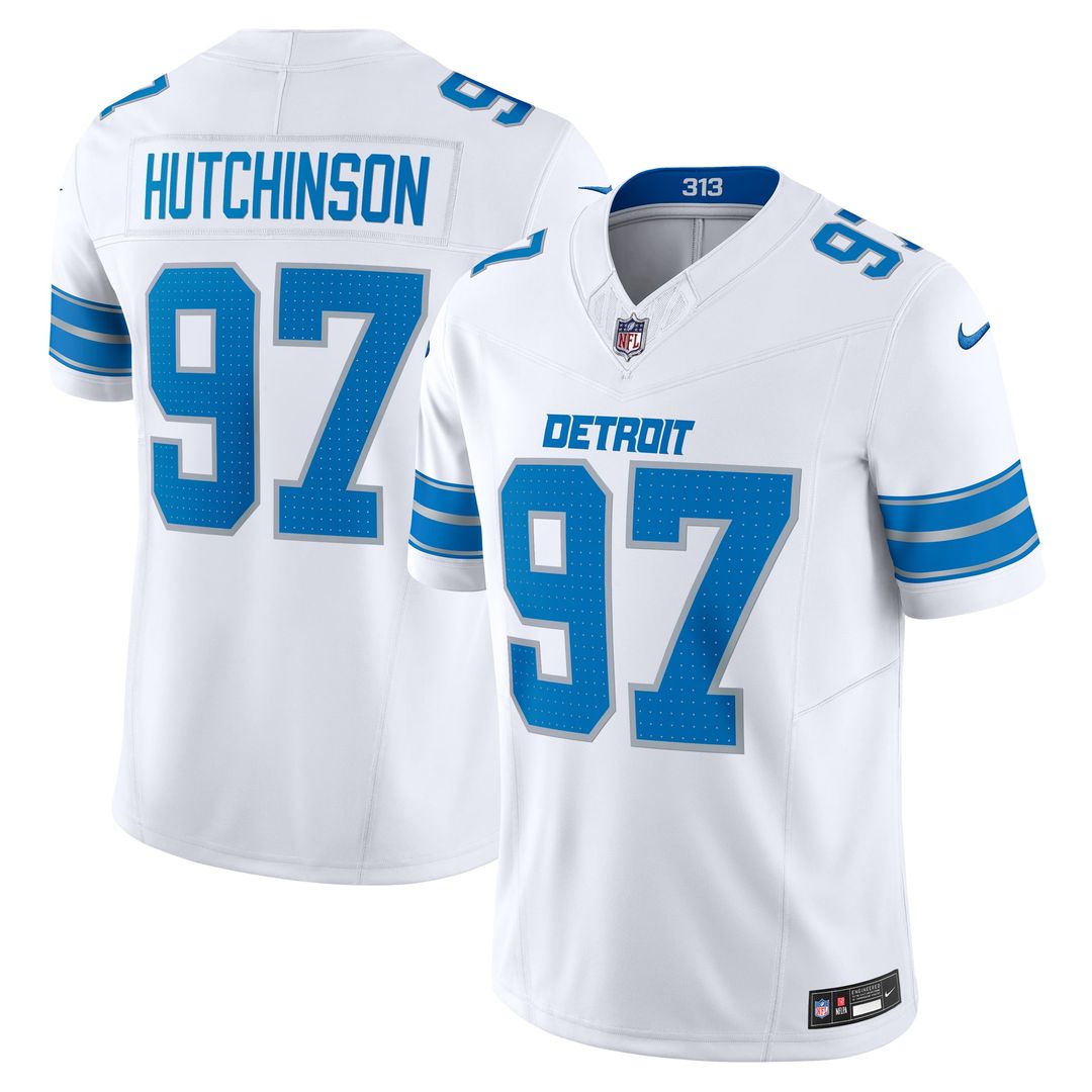 Men's Detroit Lions Aidan Hutchinson Black 2nd Alternate Vapor F.U.S.E.
