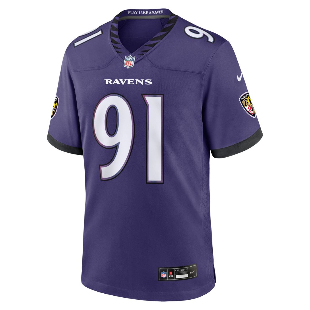 Men's Baltimore Ravens Trey Hendrickson Black Alternate