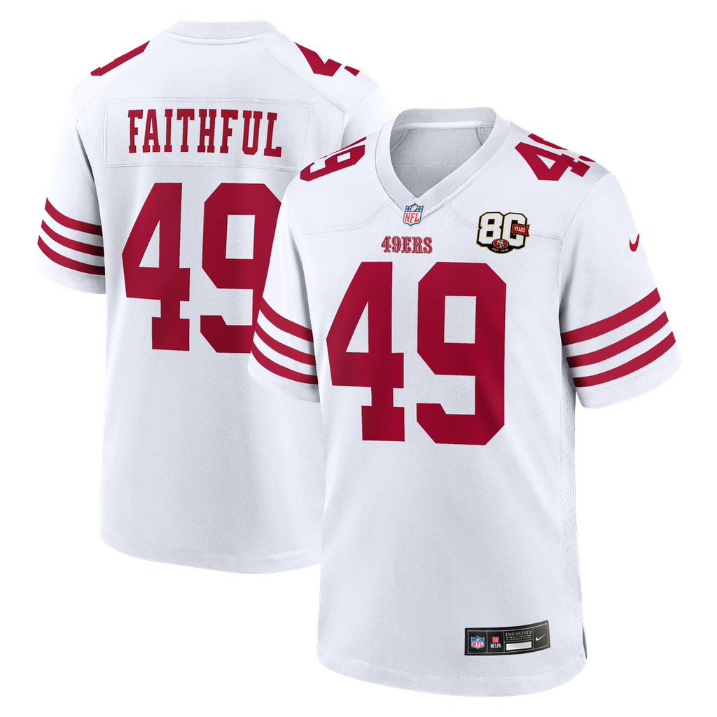Men's San Francisco 49ers The Faithful Scarlet 80th Anniversary