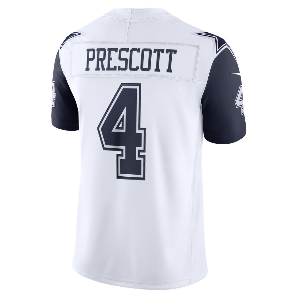 Men's Dallas Cowboys Dak Prescott Navy Team Vapor F.U.S.E. Stitched