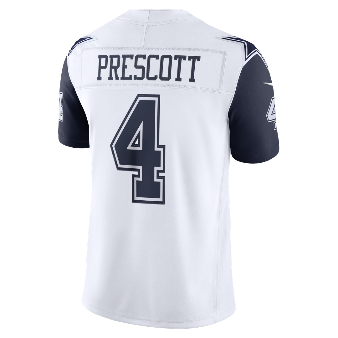 Men's Dallas Cowboys Dak Prescott Navy Team Vapor F.U.S.E. Stitched