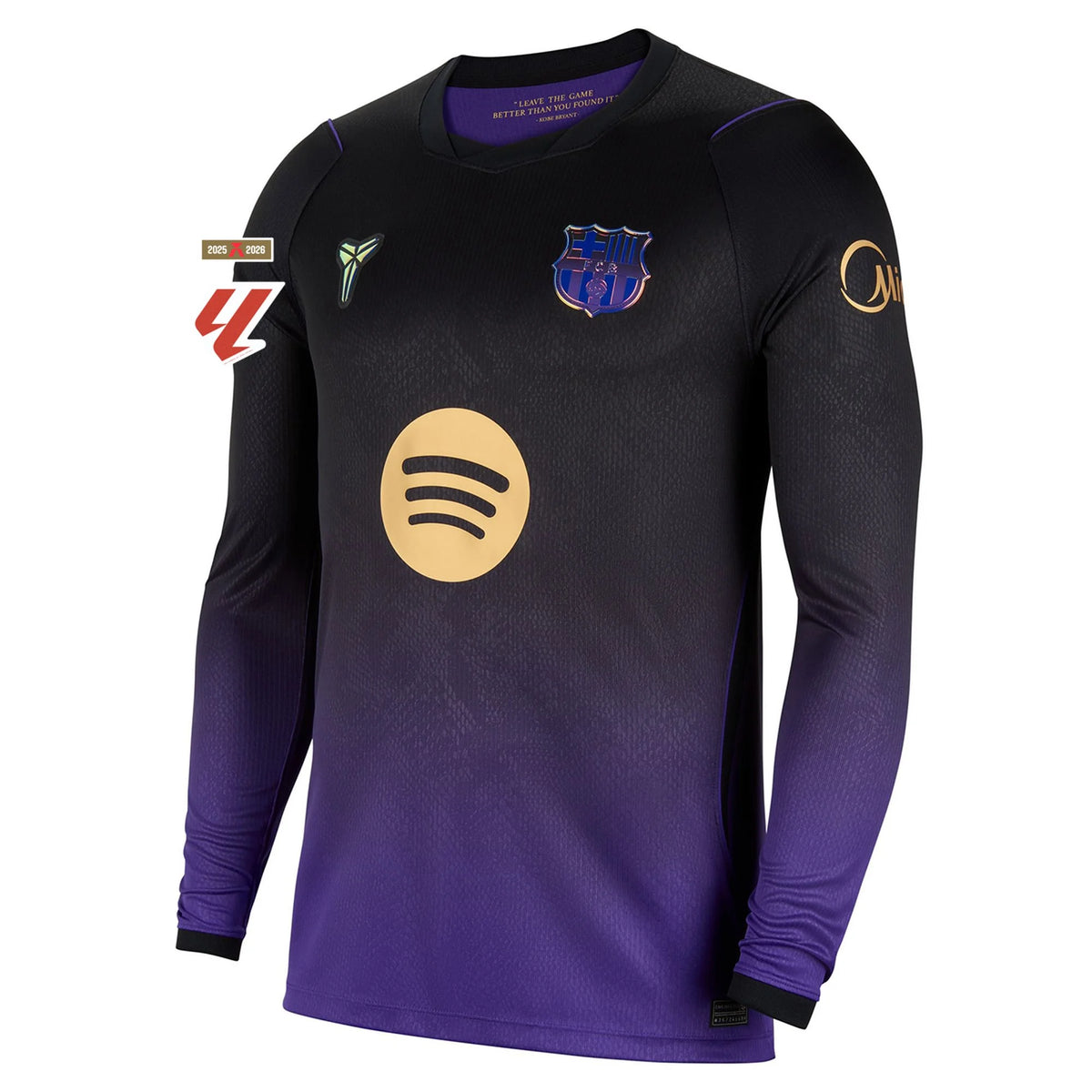Men's Replica Adeyemi Barcelona Long Sleeve Away Jersey 26/27