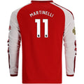 Kid's Replica Martinelli Arsenal Long Sleeve Home Jersey 26/27