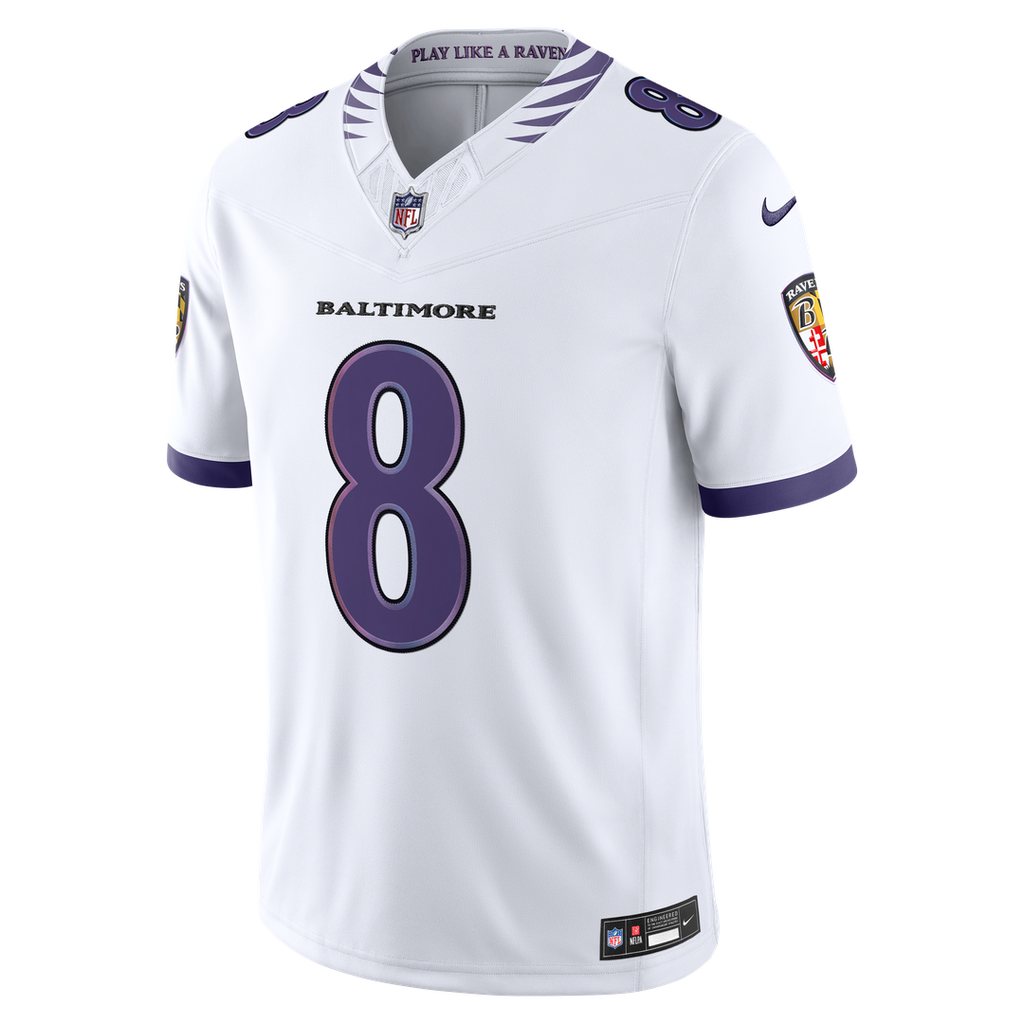 Men's Baltimore Ravens Lamar Jackson Black Alternate Alternate Vapor F.U.S.E. Stitched