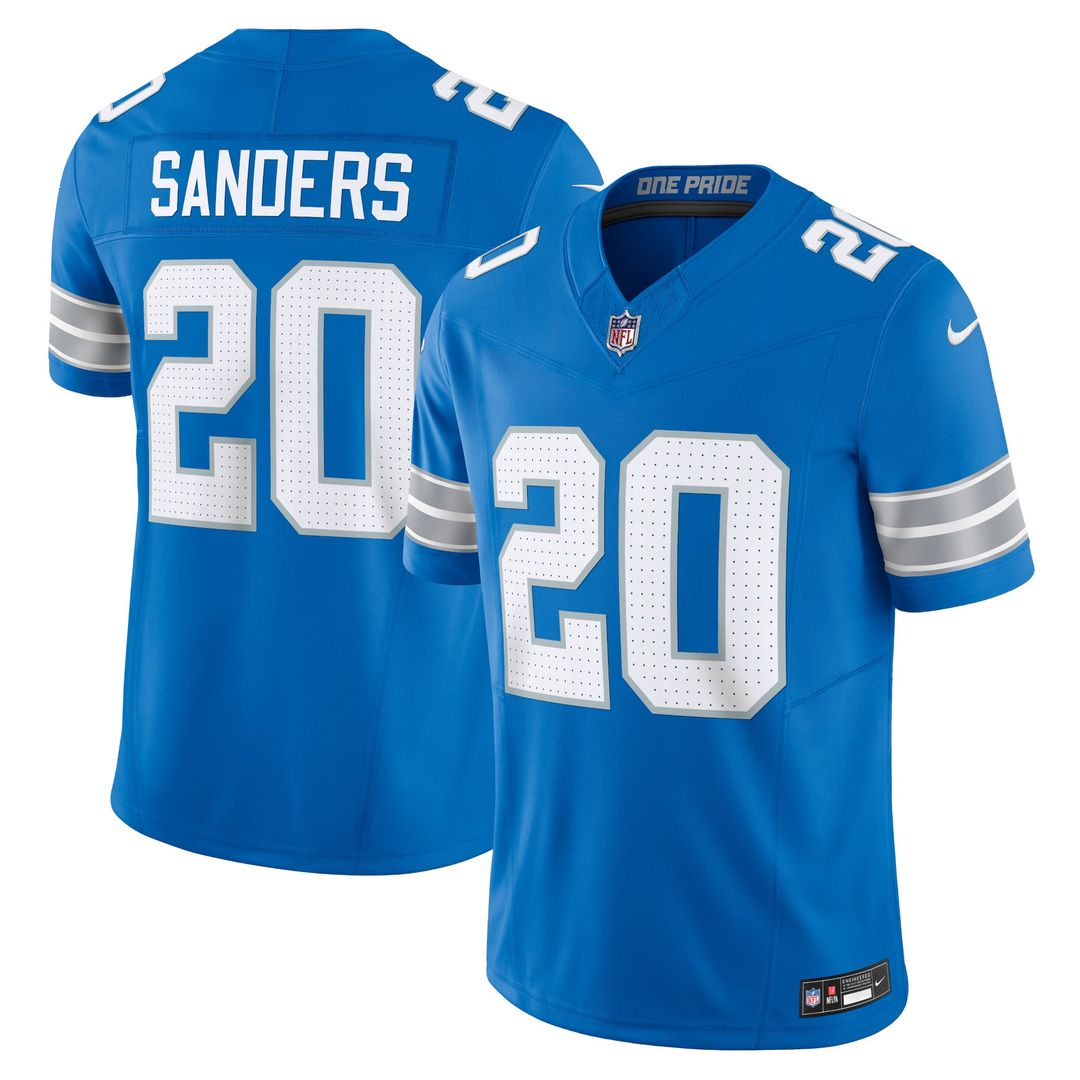 Men's Detroit Lions Barry Sanders Black 2nd Alternate Vapor F.U.S.E.