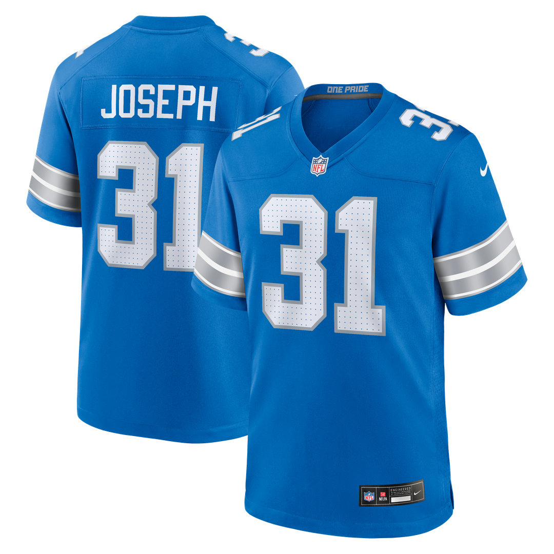 Men's Detroit Lions Kerby Joseph Blue Team