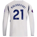 Men's Replica Kulusevski Tottenham Hotspur Long Sleeve Home Jersey 26/27