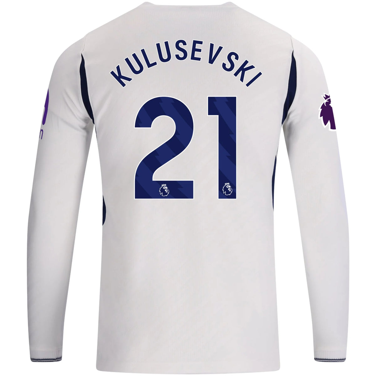 Men's Replica Kulusevski Tottenham Hotspur Long Sleeve Home Jersey 26/27