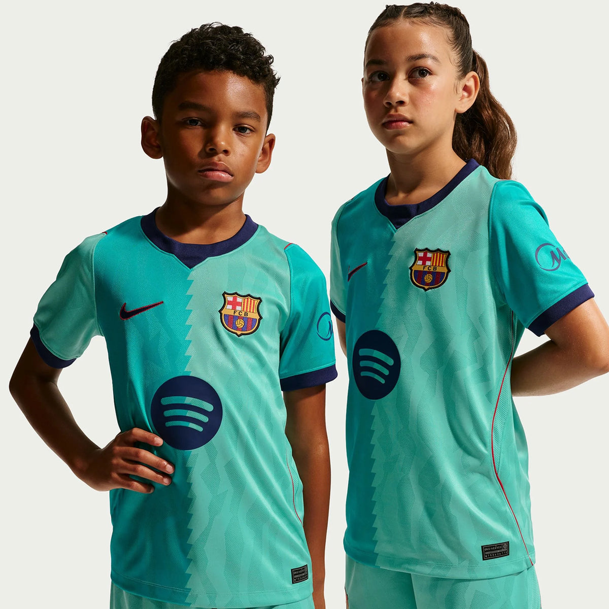 Kid's Replica Barcelona Third Jersey 26/27
