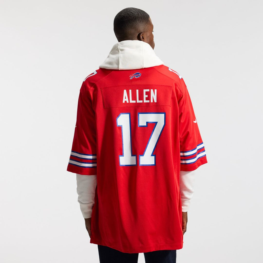 Men's Buffalo Bills Josh Allen White White Game Player Jersey