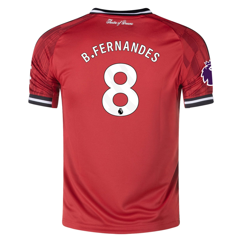 Kid's Replica B. Fernandes Manchester United Home Jersey 25/26