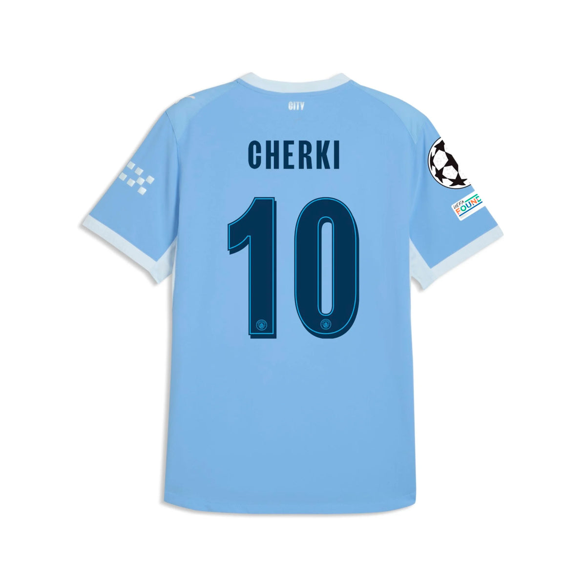 Men's Authentic Cherki Manchester City Home Jersey Gift Box 26/27 UCL