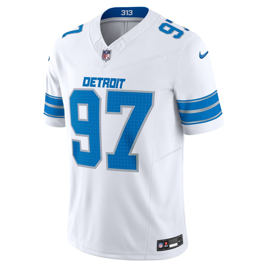 Men's Detroit Lions Aidan Hutchinson Blue Vapor F.U.S.E. Alternate