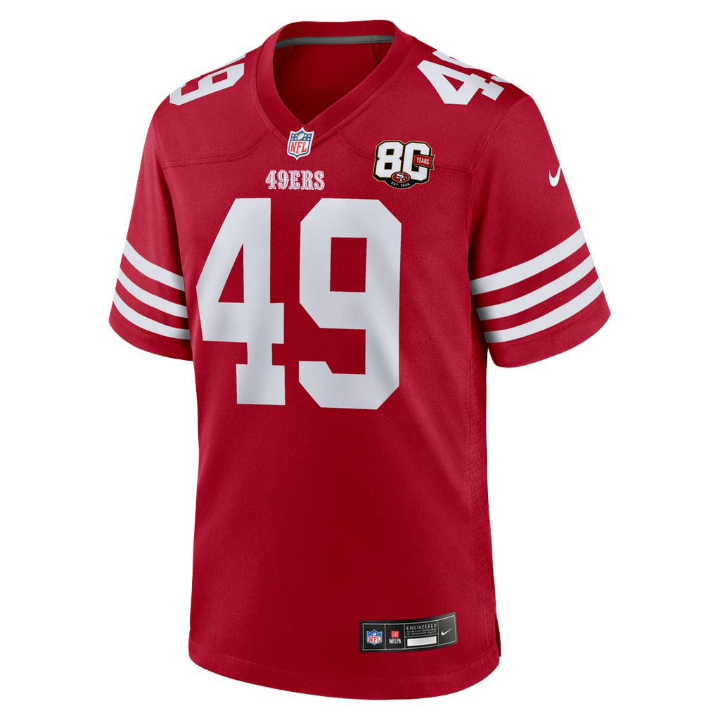 Men's San Francisco 49ers The Faithful White 80th Anniversary