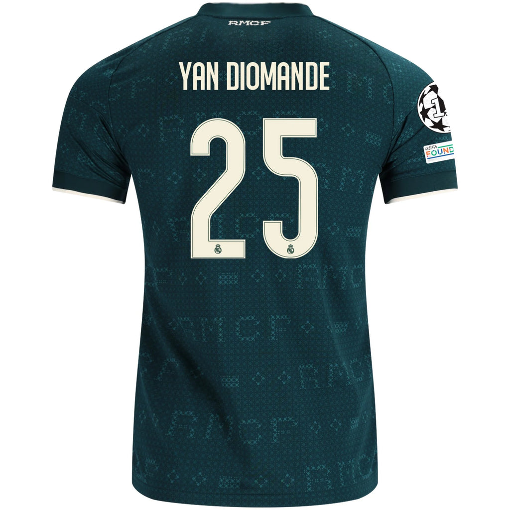 Men's Replica Yan Diomande Real Madrid Away Jersey 26/27