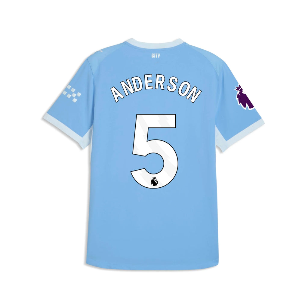 Men's Authentic Anderson Manchester City Home Jersey Gift Box 26/27