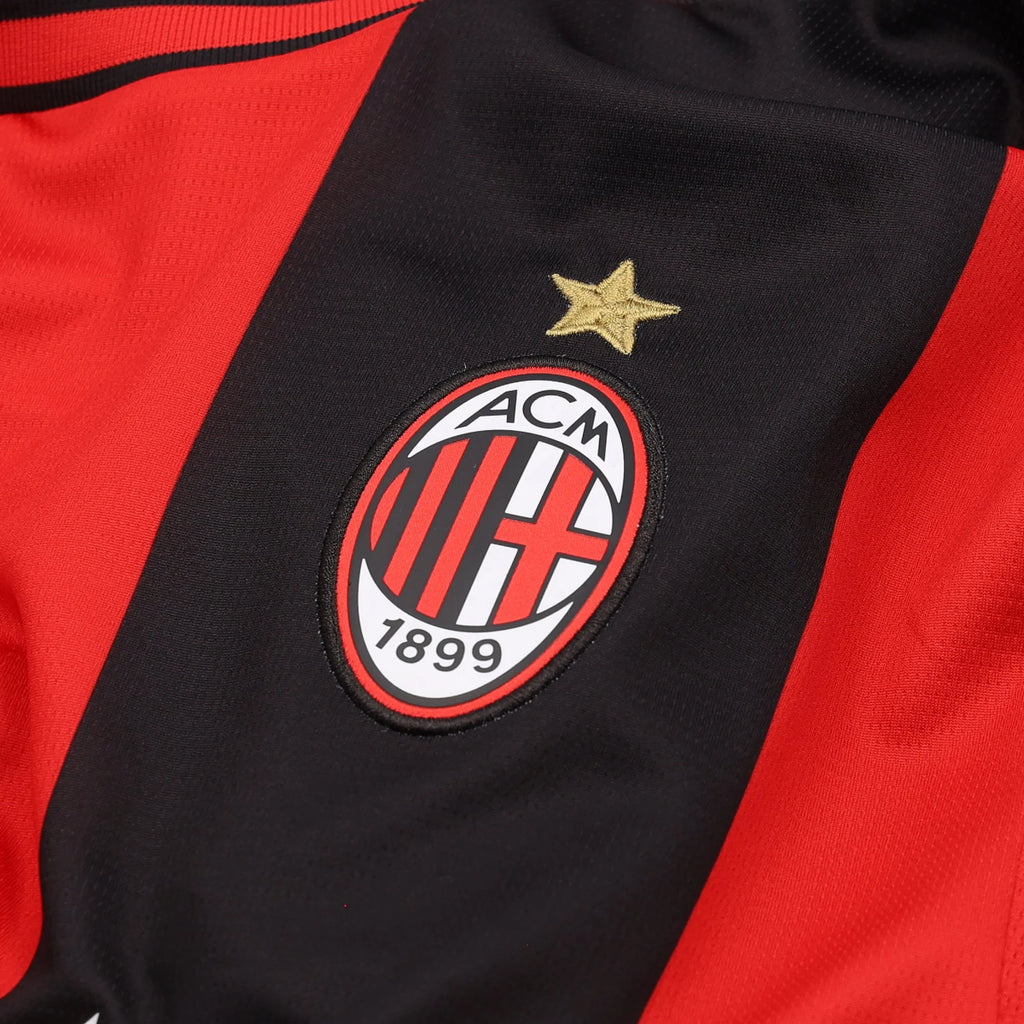 Men's Replica AC Milan Long Sleeve Home Jersey 26/27