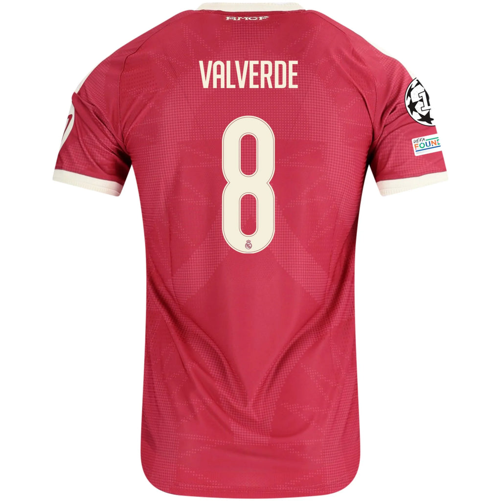 Men's Authentic Valverde Real Madrid Third Jersey 26/27