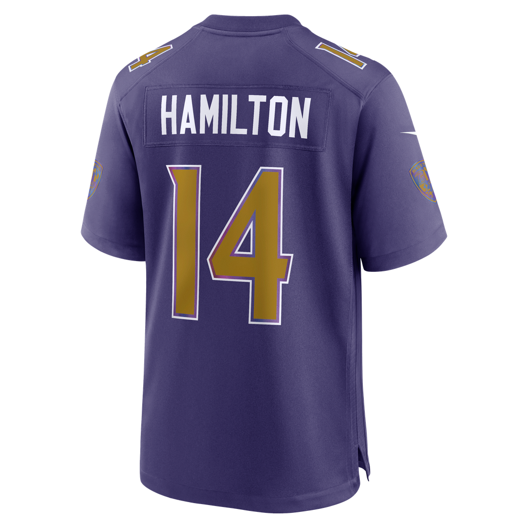 Men's Baltimore Ravens Kyle Hamilton Black Alternate