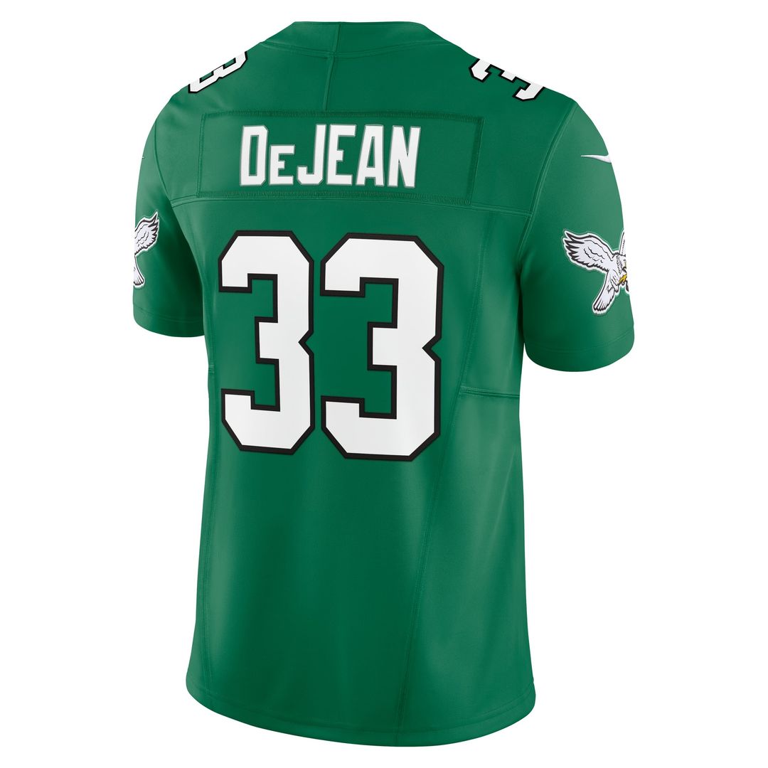 Men's Philadelphia Eagles Cooper DeJean Kelly Green Alternate 2 Vapor F.U.S.E.