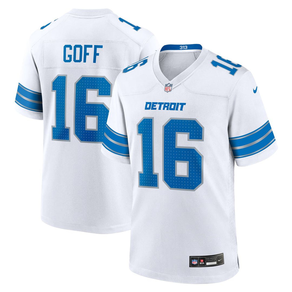 Men's Detroit Lions Jared Goff Black 2nd Alternate