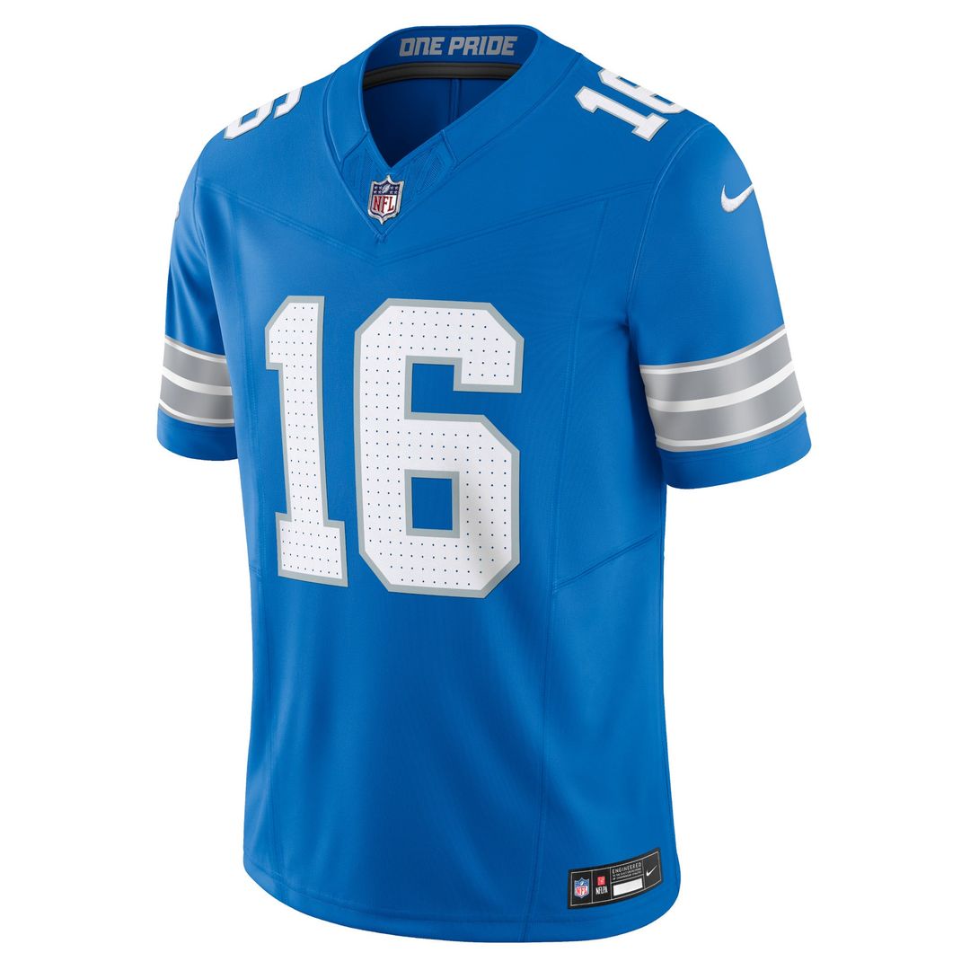 Men's Detroit Lions Jared Goff White Vapor F.U.S.E.