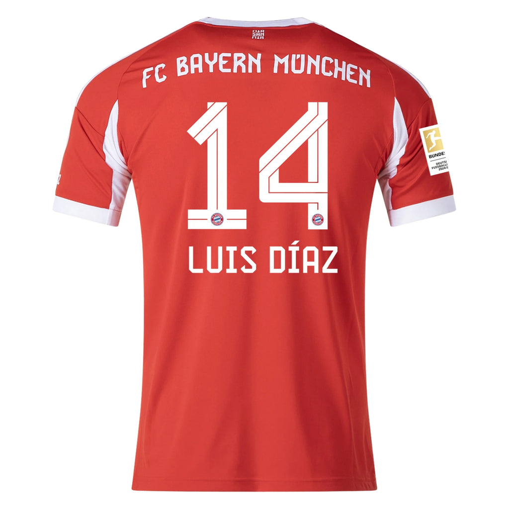 Men's Replica Luis Diaz Bayern Munich Home Jersey 25/26