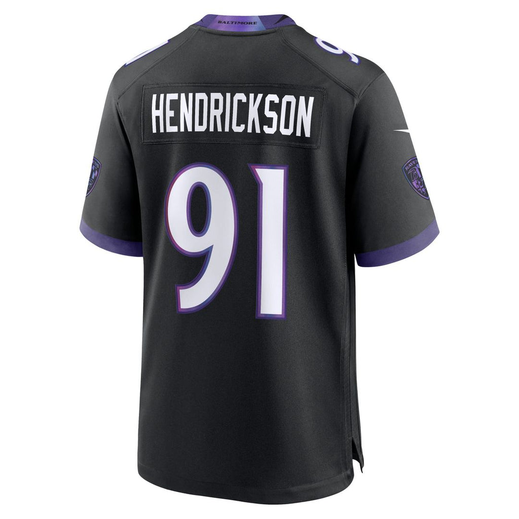 Men's Baltimore Ravens Trey Hendrickson Purple Team
