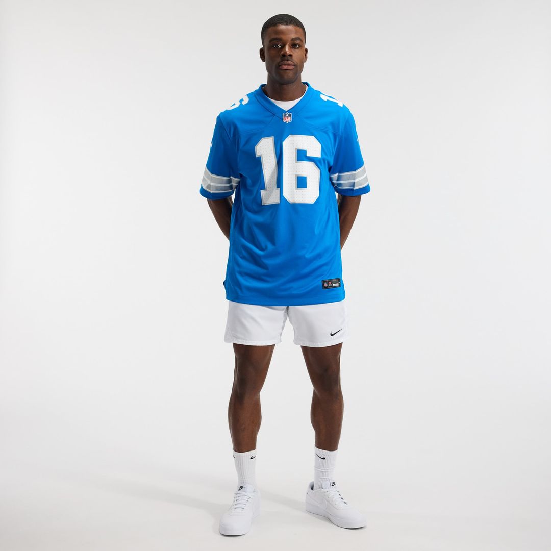 Men's Detroit Lions Jared Goff Black 2nd Alternate