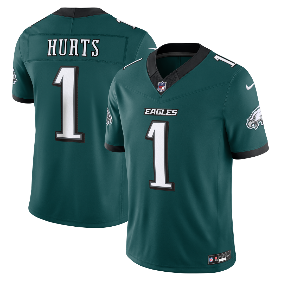 Men's Philadelphia Eagles Jalen Hurts White Vapor F.U.S.E. Stitched