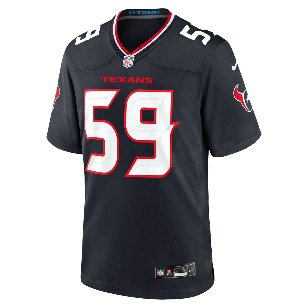 Men's Houston Texans DeMeco Ryans Navy Team Retired