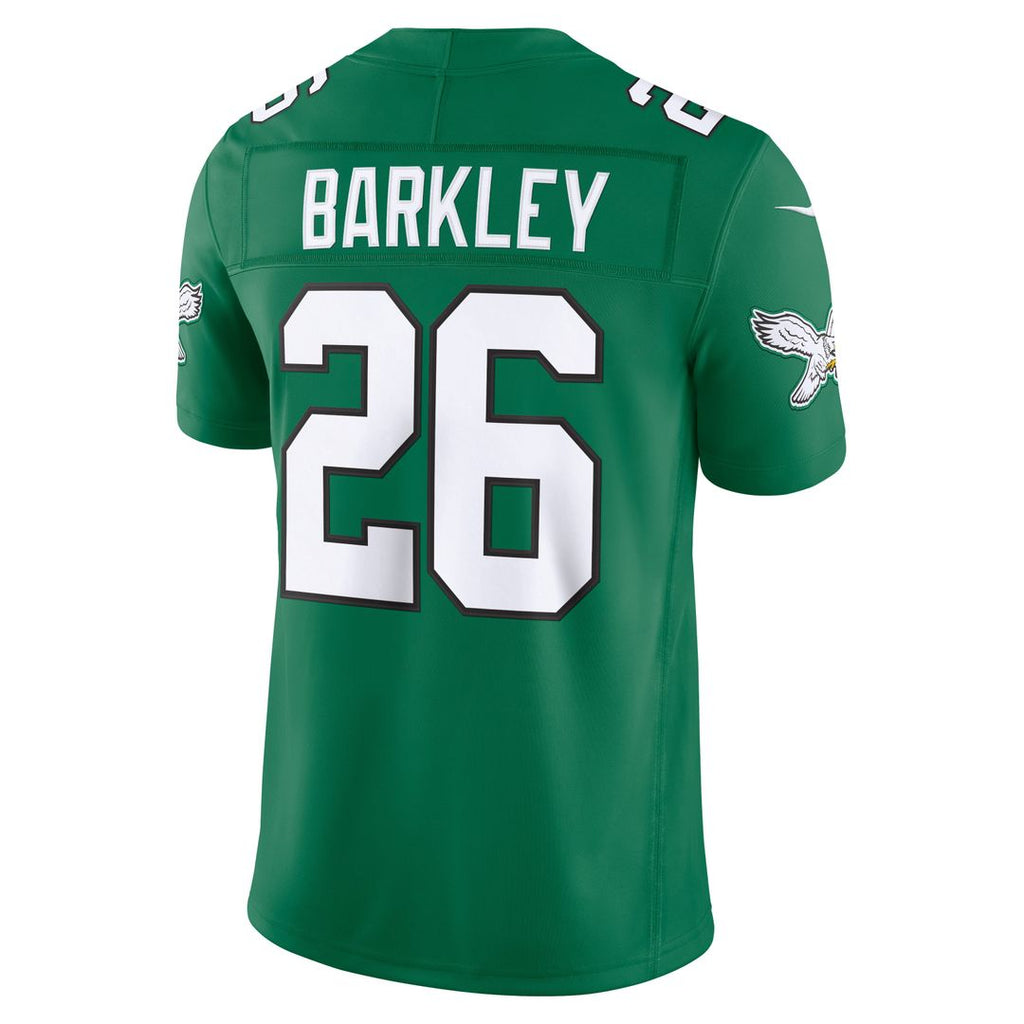 Men's Philadelphia Eagles Saquon Barkley White Vapor F.U.S.E. Stitched