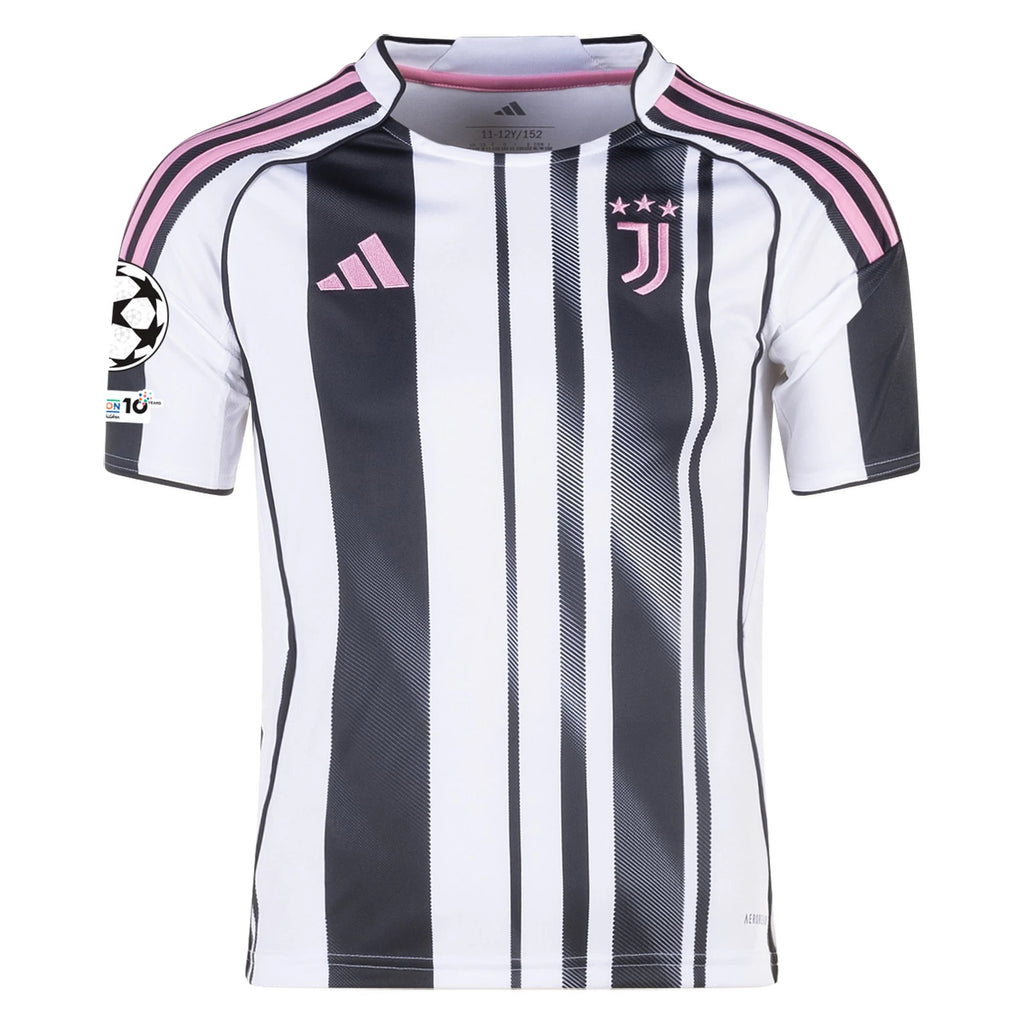 Kid's Replica Juventus Home Jersey 25/26 UCL