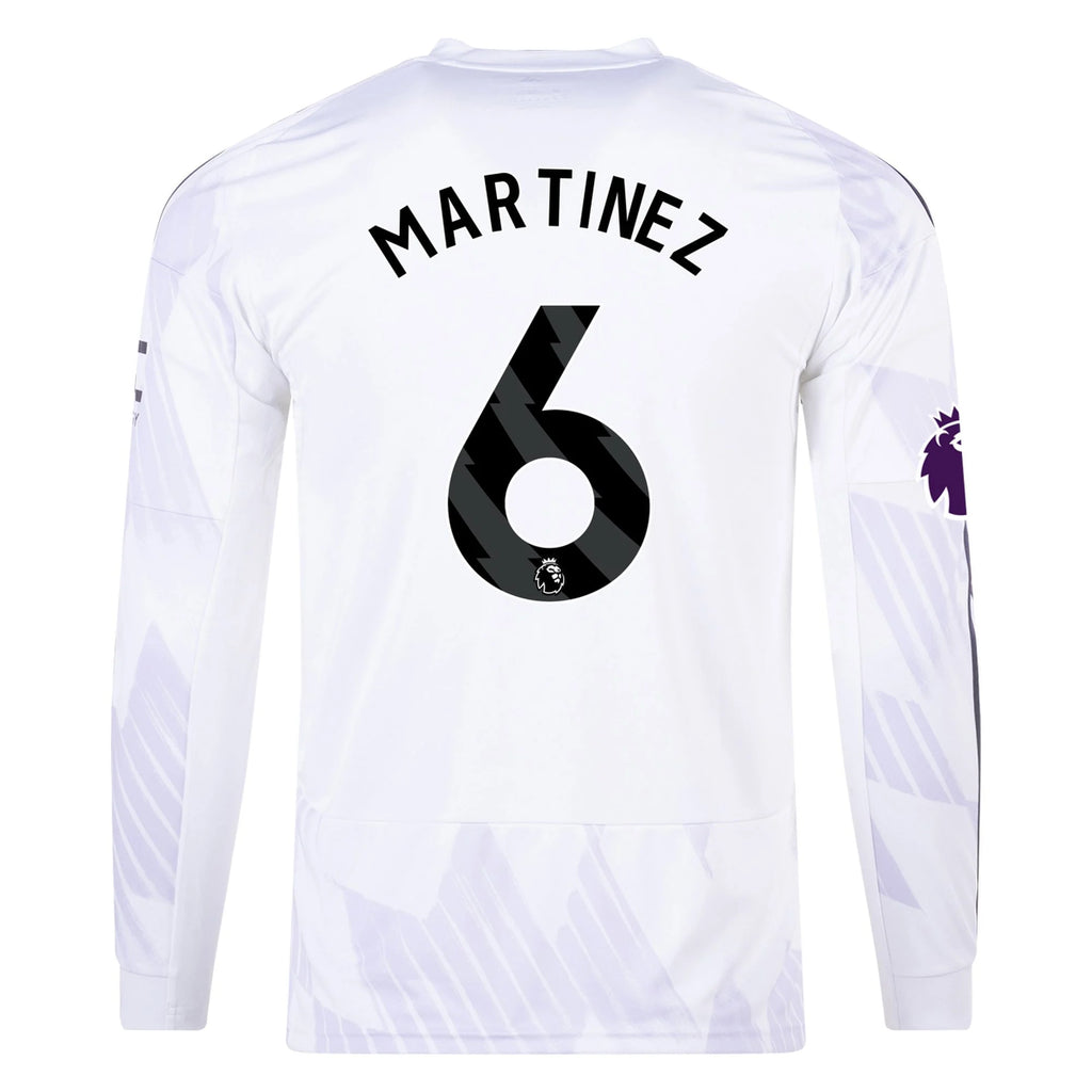 Men's Replica Martinez Manchester United Long Sleeve Away Jersey 25/26