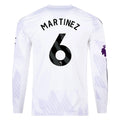 Men's Replica Martinez Manchester United Long Sleeve Away Jersey 25/26