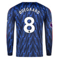 Men's Replica Odegaard Arsenal Long Sleeve Away Jersey 25/26