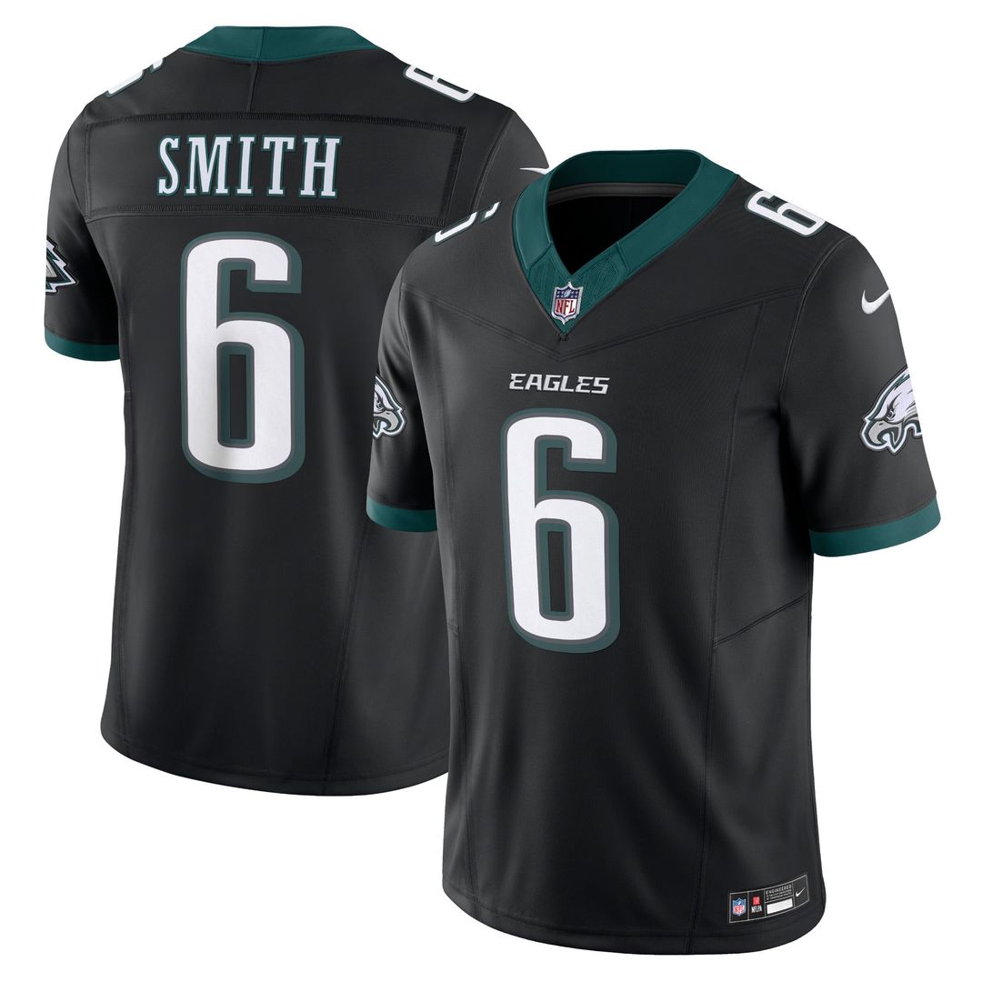 Men's Philadelphia Eagles DeVonta Smith Black Alternate Vapor F.U.S.E.