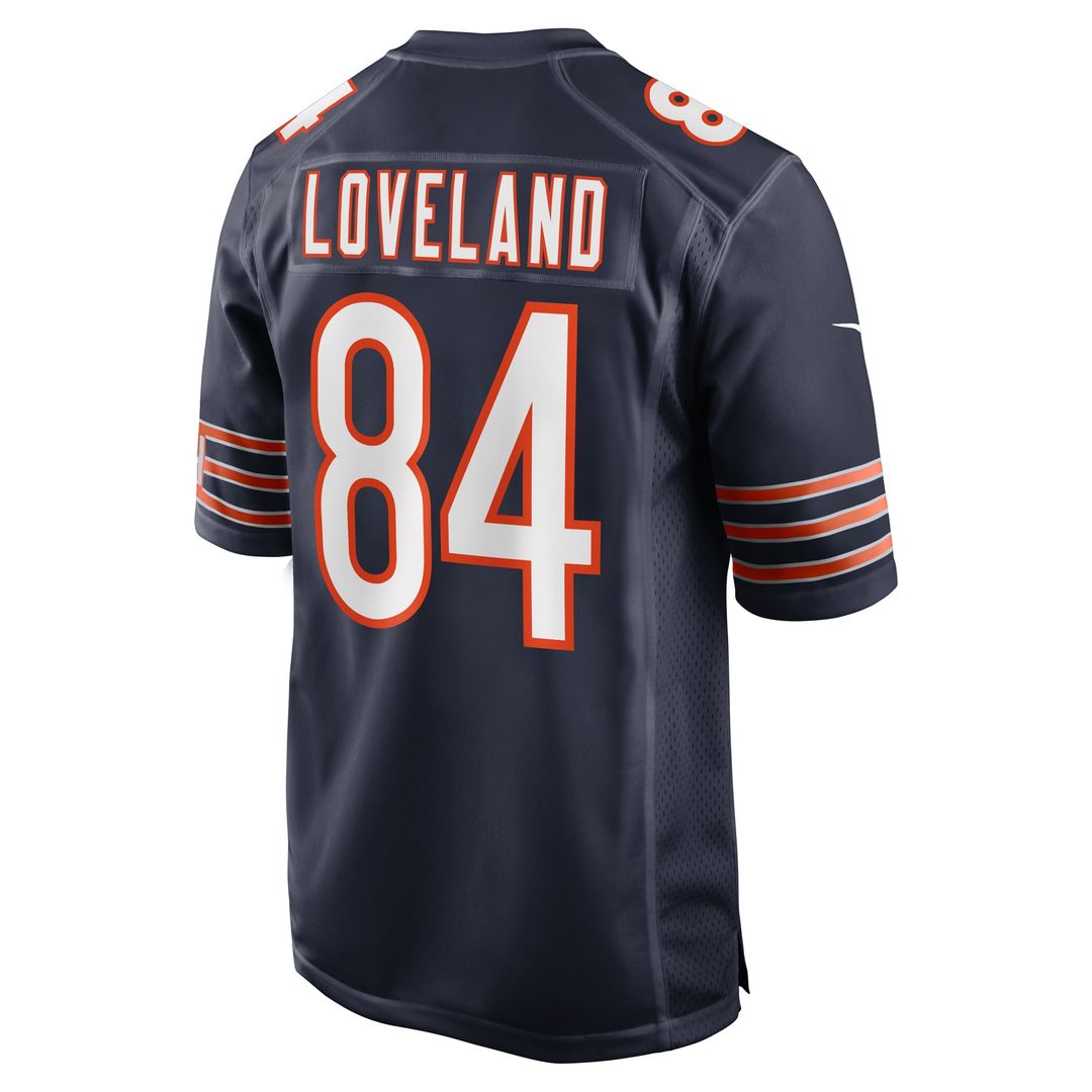 Men's Chicago Bears Colston Loveland Orange Alternate Game Player Jersey