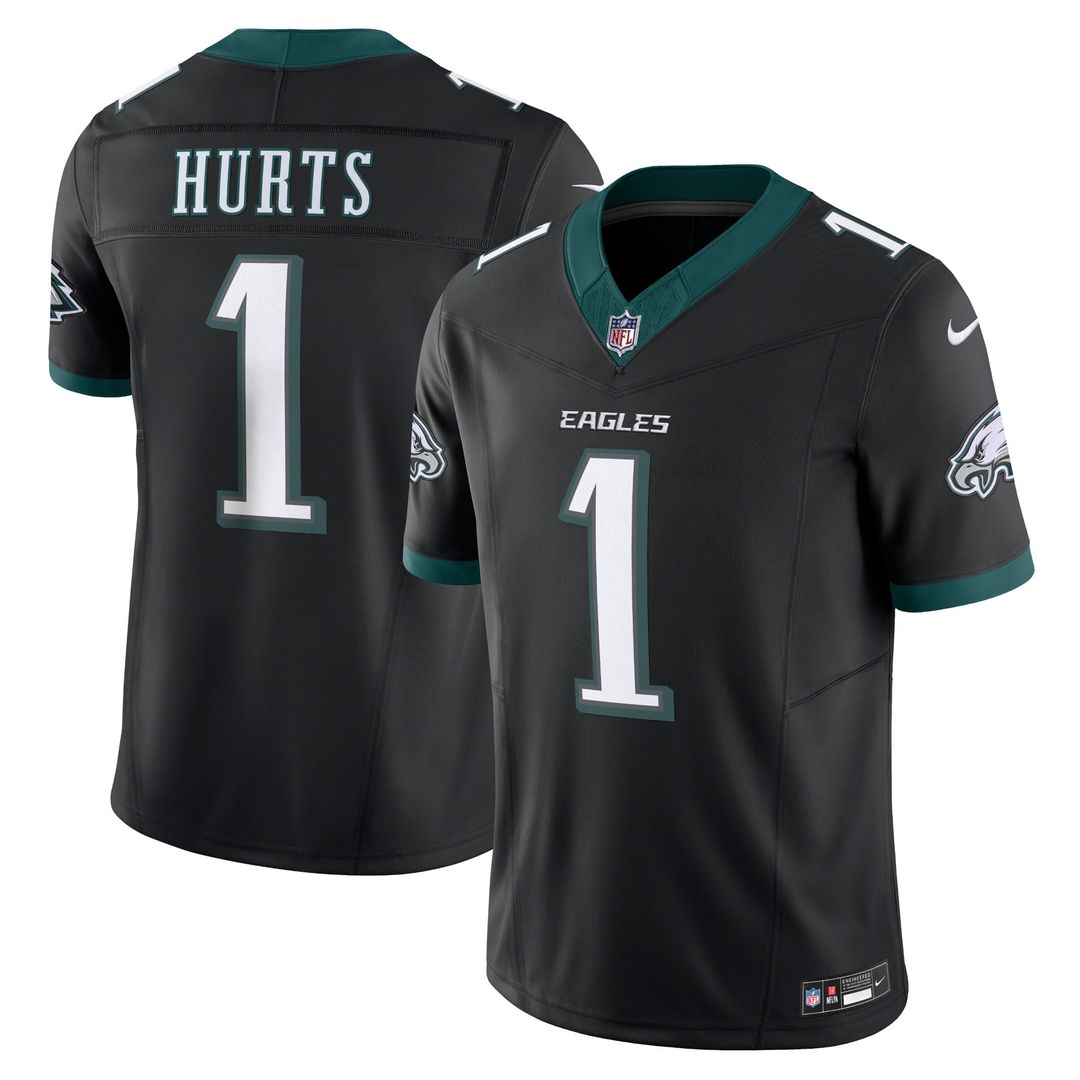 Men's Philadelphia Eagles Jalen Hurts Kelly Green Vapor F.U.S.E.