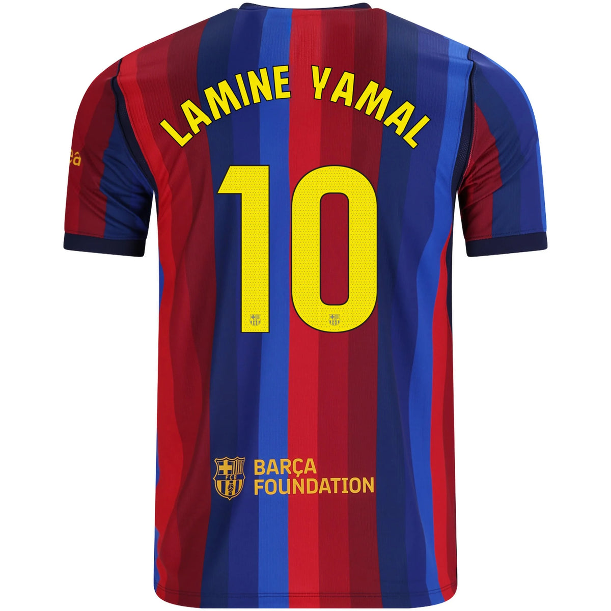 Men's Replica Lamine Yamal Barcelona Home Jersey 26/27 Old Font