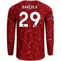 Men's Authentic Barcola Liverpool Long Sleeve Home Jersey 26/27