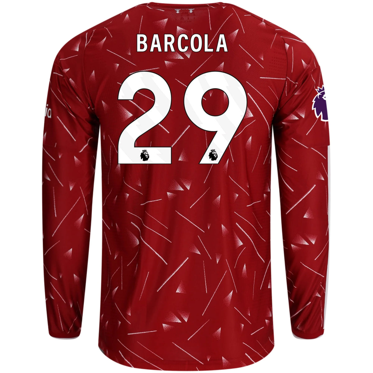 Men's Authentic Barcola Liverpool Long Sleeve Home Jersey 26/27