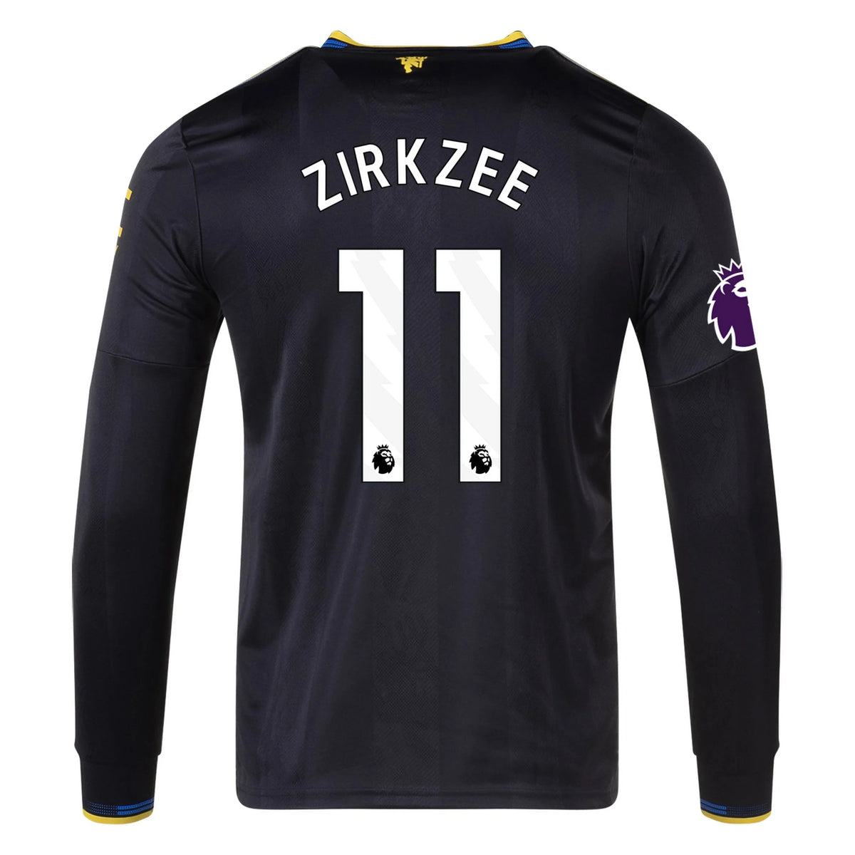 Men's Authentic Zirkzee Manchester United Long Sleeve Third Jersey 25/26