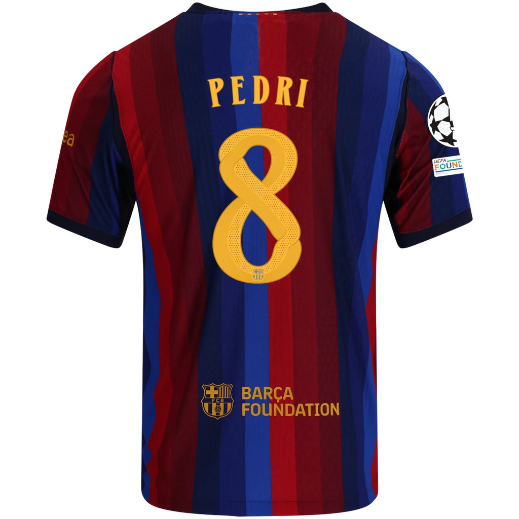 Men's Authentic Pedri Barcelona Home Jersey 26/27 UCL