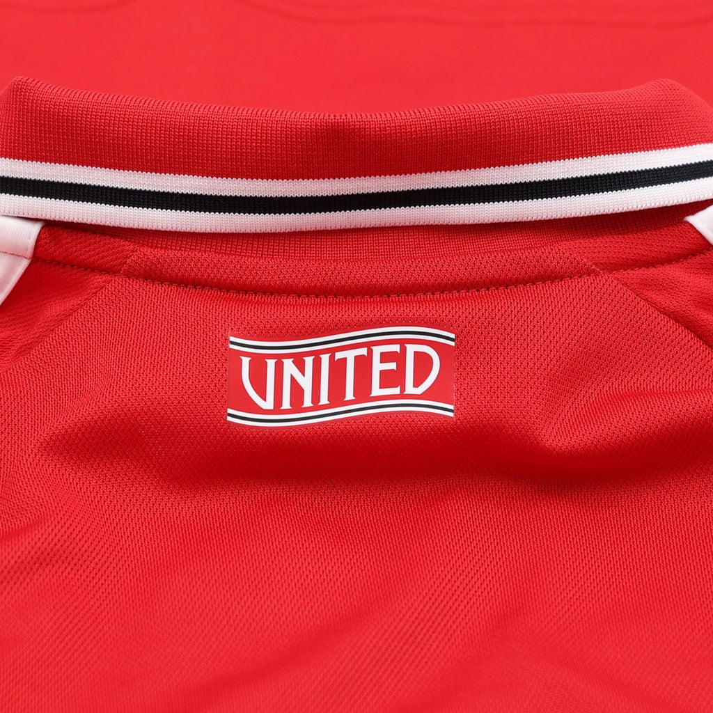 Kid's Replica Manchester United Long Sleeve Home Jersey 26/27