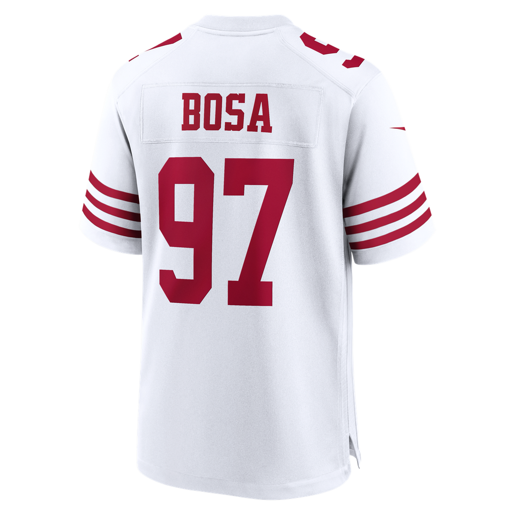 Men's San Francisco 49ers Nick Bosa White 80th Anniversary