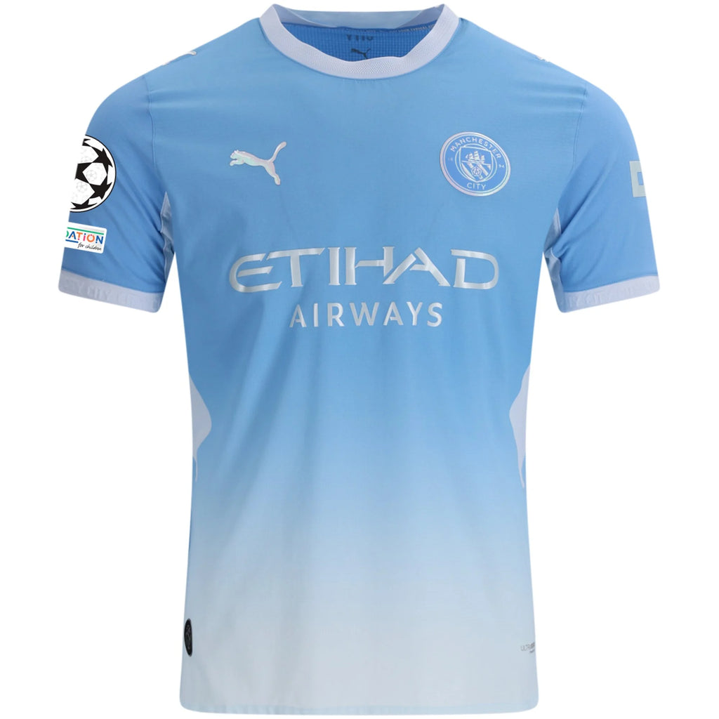 Men's Authentic Haaland Manchester City Home Jersey 26/27 UCL