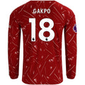 Men's Replica Gakpo Liverpool Long Sleeve Home Jersey 26/27