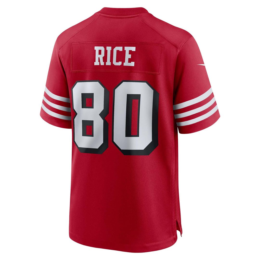 Men's San Francisco 49ers Jerry Rice Scarlet Retired Player Alternate